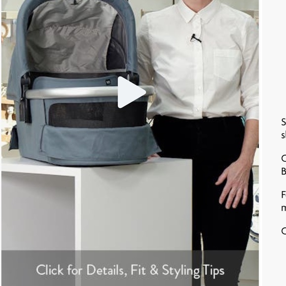 UPPAbaby Bassinet- Stylish Gray Bassinet and Stroller Attachment - Picture 6 of 13